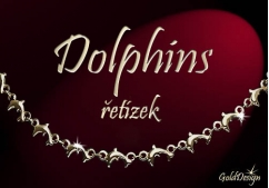 Dolphins - řetízek zlacený 